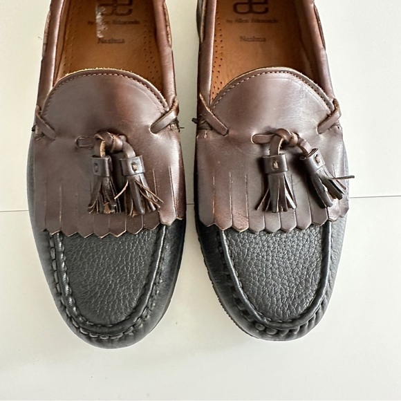 Allen Edmonds Men's Nashua Tassel Loafers in Black Brown Colors Narrow Fit sz 11 - Picture 4 of 15